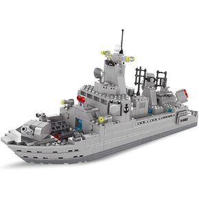 Navy Destroyer Building Set, Battleship Building Toy, A Gift Compatible with Lego Sets for Boys 8-14 & Adults (528pcs)