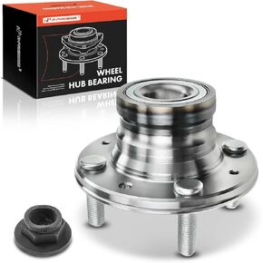 A-Premium Rear Wheel Bearing and Hub Assembly with 4-Lug Compatible with Mitsubishi Mirage 1997 1998 1999, 4-Wheel ABS Only