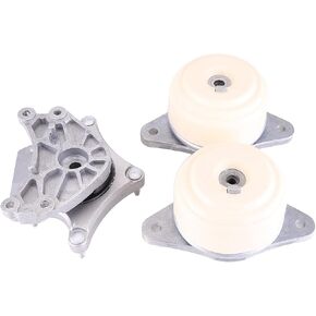3PCS Left Right Front Engine Motor & Trans Mount Set Compatible with Mercedes-Benz C300 C350 GLK350 CL550 AWD Engine Mount Hydraulic Rear Transmission Mount A2042402017 2212400518 9914 9924