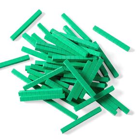 hand2mind Blue Plastic Base Ten Blocks Rods Set, Place Value Blocks, Counting Cubes, Base 10 Math Manipulatives, Teacher Supplies for Math Classroom, Montessori Math Materials (Set of 50)