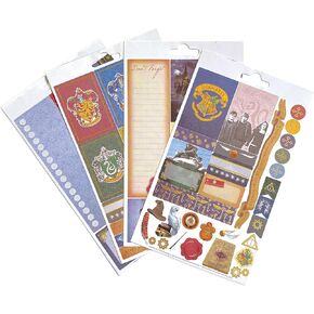 Paper House Productions Harry Potter Planner Sticker Pack of 4 Sticker Sheets for Planners, Journaling and Crafting - Floral Hogwarts
