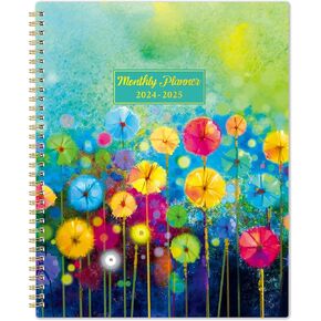 مخطط شهري 2024-2025 من Lemome - مخطط شهري للتقويم 2024-2025، من يناير 2024 إلى ديسمبر 2025، 9 × 11 بوصة، مخطط لمدة عامين مع 24 شهرًا، مثالي للمدرسة، أخضر in Kuwait