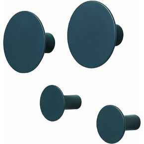 blomus Wall Hooks 65800 Wall Hook Set, Gunmetal, 4.5 cm