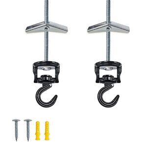 Swivel Hooks for Ceiling Hanging Plant 2pcs Heavy Duty Ceiling Hooks for Indoor & Outdoor Use Plants Chandeliers Baskets