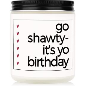 Happy Birthday Candle, Birthday Candle for Women, Funny Birthday Gifts for Women, Birthday Gifts for Her, Handmade Lavender Natural Soy Wax Candle
