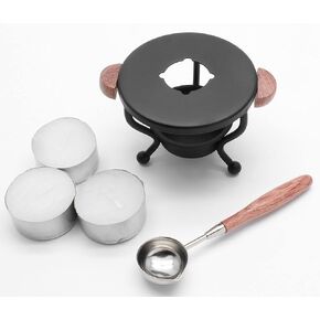 Wax Seal Warmer Kit Wax Melting Furnace Tool with Melting Spoon Kit & Tea Candles for Letter Sealing, Arts Crafts
