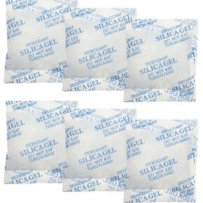 xcivi 6 Pack Pet Food Desiccant Bags for Voluas Automatic Cat Dog Pet Food Feeders Model VL001, VL002, VL003, VL004; Moisture-Proof Bag Desiccant Keep Pets Foods Dry and Fresh