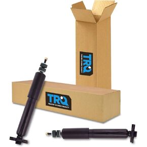 TRQ Front Shock Absorber Pair Set 2 Piece for 2003-2014 Chevy Express 1500 Van / 2003-2007 Chevy Express 2500 Van / 2003-2014 GMC Savana 1500 Van / 2003-2007 GMC Savana 2500 Van/RWD Models Only
