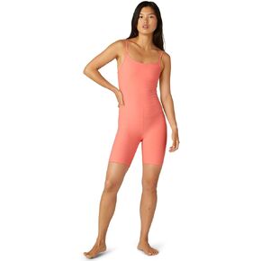 Beyond Yoga Spacedye Get in Gear Biker Jumpsuit Electric Peach Heather SM (US Women's 4-6)