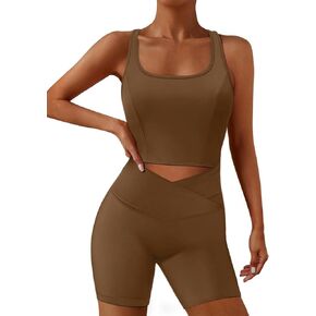 One Piece Jumpsuits for Women Sexy Cutout Onesie Workout Rompers Gym Exercise Yoga Clothes