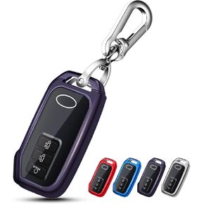 QBUC for KIA Key Fob Cover Case with Keychain for 2022 Kia EV6 2020 2021 Kia Sorento etc (3 OR 5 BUTTONS ON FRONT SURFACE ONLY)(Red) in Kuwait