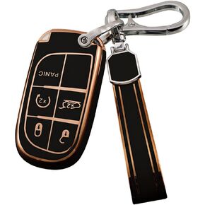 Tpu key fob cover Compatible with 2020-2024 Dodge Ram 1500 2500 3500 4500 5500 accessories 3 7 buttons (silver-E)
