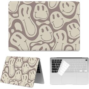 Watbro متوافق مع حافظة MacBook Pro 13 بوصة 2020 2019 2018 إصدار M1 A2338/A2251/A2289/A2159/A1989/A1706/A1708، حافظة بنمط حديث من السبعينيات، مناسبة لجهاز MacBook Pro 2020 مع معرف اللمس in Kuwait