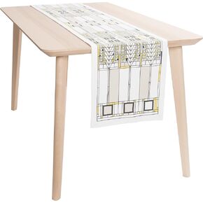 KAF Home Frank Lloyd Wright Printed Table Runner 14 x 72-inch 100-Percent Cotton (Tree of Life)