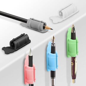 6 Pack Upgraded Pen Holder, Adhesive Pencil Pen Holder for Desk & Wall, Marker Holder, Pencil Holder, Pen Holder for Clipboard, Teacher Supplies for Classroom and kids Desk Accessories