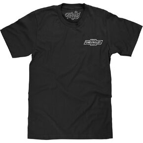 Tee Luv Men's Faded Chevrolet Car Logo Shirt - Chevy USA Graphic T-Shirt