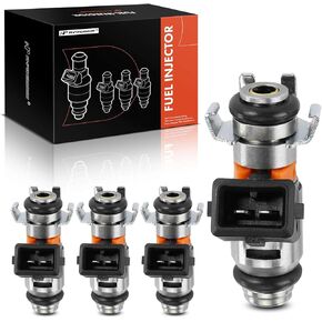 A-Premium Fuel Injectors Set of 4 Compatible with Ford Fiesta 2003-2010, 1.6L, Replace# 2N1U9F593JA, M2N1U9F593JA