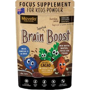 Focus Supplement for Kids Brain Boost - Omega-3 DHA Flaxseed Natural Focus & Attention Supplement for Kids with Attention Challenge Support Kids Focus Vitamins 8.82oz (100g)