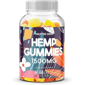 Natural Hemp Gummies High Potency Pure Organic Hemp Oil Supplement - Natural Edibles Gummies Gomitas