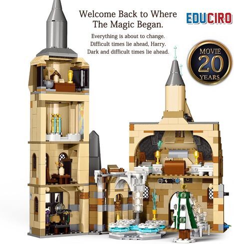 Educiro Harry World 6 in 1 Car Toys Building Set Gifts for Kids, Girls, and Boys Ages 6-12 (423pcs),Sports Car,Van Truck,Harry's Truck,Knight Lxury Car,Wagon,Magic Express in Saudi Arabia