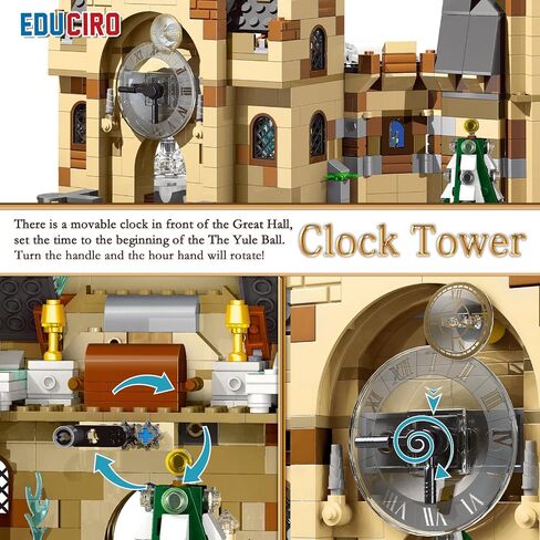 Educiro Harry World 6 in 1 Car Toys Building Set Gifts for Kids, Girls, and Boys Ages 6-12 (423pcs),Sports Car,Van Truck,Harry's Truck,Knight Lxury Car,Wagon,Magic Express in Saudi Arabia