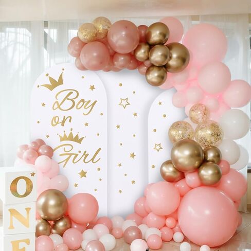 He Or She Sign Gender Reveal Baby Shower Party Decals Decorations Blue He Pink She Baby Boy or Girl Gender Reveal Welcome Sign Stickers for Arch Backdrop/Balloon Arch Decals in Saudi Arabia