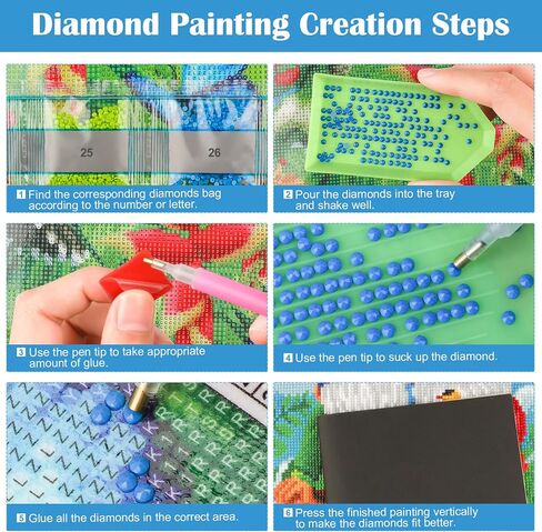 MXJSUA Diamond Art Painting Kits for Adults Bird and Wind Chime 5D Diamond Art Paint with Round Diamonds Full Drill Gem Art Painting Kit for Home Wall Decor (12x16inch/30x40cm) in Saudi Arabia