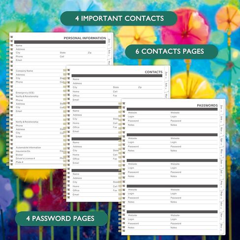 مخطط شهري 2024-2025 من Lemome - مخطط شهري للتقويم 2024-2025، من يناير 2024 إلى ديسمبر 2025، 9 × 11 بوصة، مخطط لمدة عامين مع 24 شهرًا، مثالي للمدرسة، أخضر in Kuwait