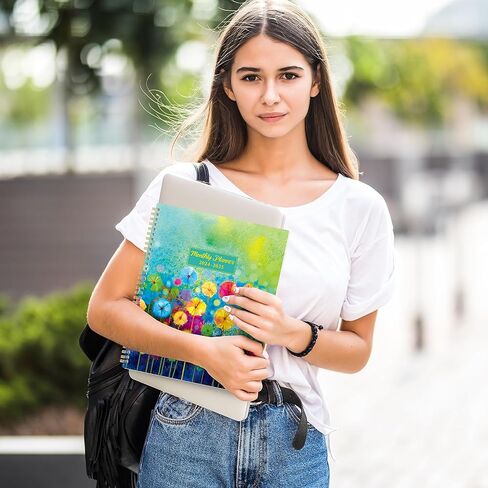 مخطط شهري 2024-2025 من Lemome - مخطط شهري للتقويم 2024-2025، من يناير 2024 إلى ديسمبر 2025، 9 × 11 بوصة، مخطط لمدة عامين مع 24 شهرًا، مثالي للمدرسة، أخضر in Kuwait