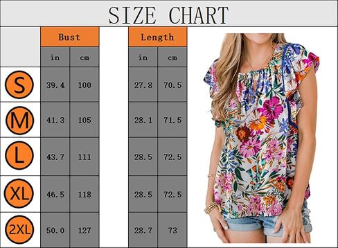 ZC&GF Women's Tops Casual Boho Floral Print V Neck Blouses Flannel Ruffle Sleeve Loose Shirts in Saudi Arabia