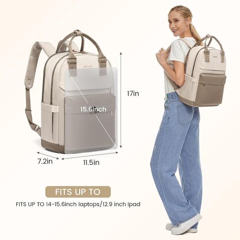 LOVEVOOK Laptop Backpack for Women 15.6 Inch,Cute Backpack Laptop Bag with USB Port,Waterproof Travel Backpack Purse Teacher Nurse Bag Fashion Computer Bag for Work in Saudi Arabia