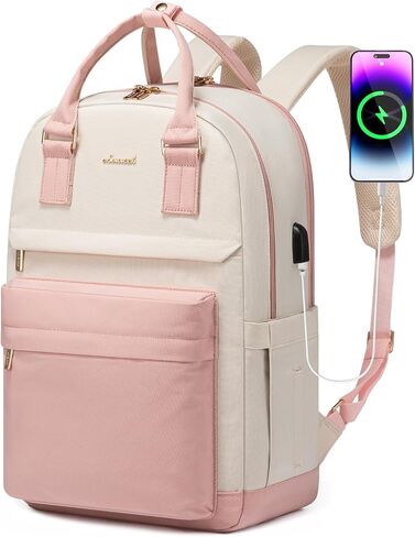 LOVEVOOK Laptop Backpack for Women 15.6 Inch,Cute Backpack Laptop Bag with USB Port,Waterproof Travel Backpack Purse Teacher Nurse Bag Fashion Computer Bag for Work in Saudi Arabia