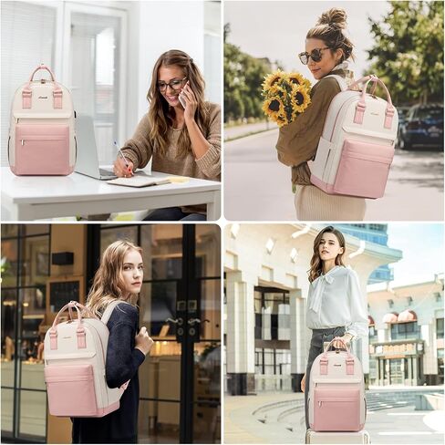 LOVEVOOK Laptop Backpack for Women 15.6 Inch,Cute Backpack Laptop Bag with USB Port,Waterproof Travel Backpack Purse Teacher Nurse Bag Fashion Computer Bag for Work in Saudi Arabia