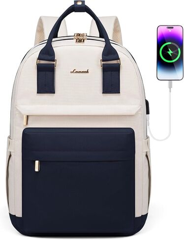 LOVEVOOK Laptop Backpack for Women 15.6 Inch,Cute Backpack Laptop Bag with USB Port,Waterproof Travel Backpack Purse Teacher Nurse Bag Fashion Computer Bag for Work in Saudi Arabia