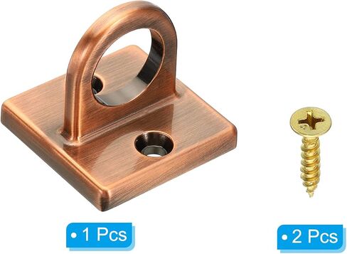 PATIKIL Pad Eye Plate U Hooks, Metal Ceiling Hook Wall Mount Loop with Screws Hardware Ring Hooks for Hanging Ropes in Queue Barrier, Black in Kuwait