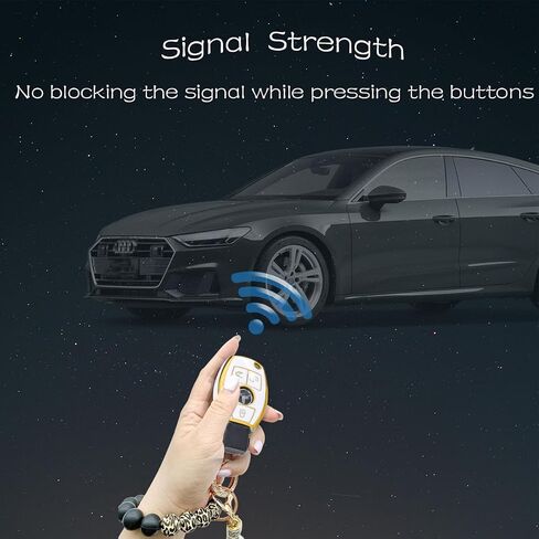 Fits for Mercedes Benz Key Fob Cover Soft TPU Keys Case Protector Compatible with Mercedes Benz C E S M CLS CLK G Class Keyless Smart Car Accessories with Bracelet Key Holder (Black) in Saudi Arabia