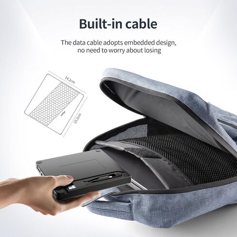 محرك أقراص DVD خارجي من Unitek، USB3.0/USB C 7 في 1 مشغل أقراص DVD محمول مع قارئ بطاقات USB Hub وقارئ أقراص CD ROM يدعم Windows11/10/8.1/8/7/vista/2003/XP/2000/Surface ، لينكس، ماك 10 أو إس in Saudi Arabia