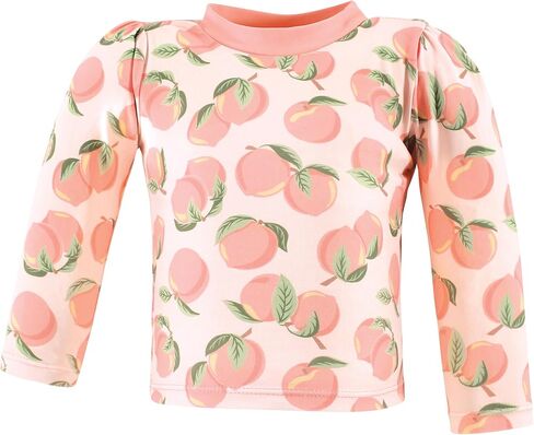 Hudson Baby Unisex Baby Swim Rashguard Set, Pink Peach, 6-9 Months in Kuwait