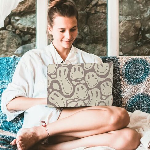 Watbro متوافق مع حافظة MacBook Pro 13 بوصة 2020 2019 2018 إصدار M1 A2338/A2251/A2289/A2159/A1989/A1706/A1708، حافظة بنمط حديث من السبعينيات، مناسبة لجهاز MacBook Pro 2020 مع معرف اللمس in Kuwait