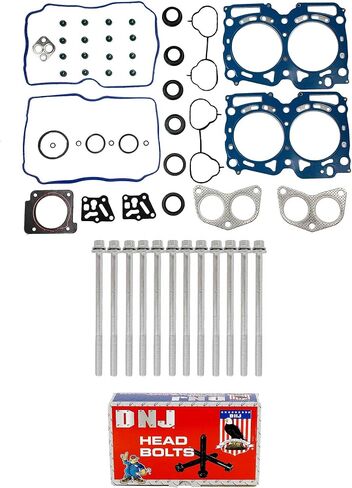 DNJ HGB4350 Cylinder Head Gasket set with Head Bolt Kit for 2010-2012 Subaru Legacy 2.5L 2458cc H4 SOHC in Saudi Arabia