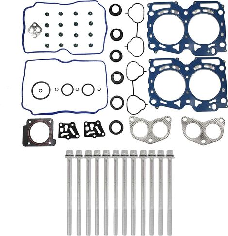DNJ HGB4350 Cylinder Head Gasket set with Head Bolt Kit for 2010-2012 Subaru Legacy 2.5L 2458cc H4 SOHC in Saudi Arabia