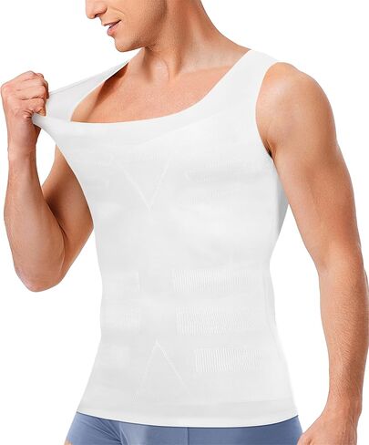 TAILONG التثدي ضغط القمصان للرجال ملابس داخلية التخسيس محدد شكل الجسم سترة بلا أكمام تانك القمم Fajas الفقرة Hombres in Kuwait