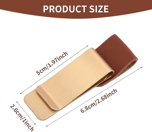 5 قطع حامل أقلام للكمبيوتر المحمول، حامل أقلام جلدي للكمبيوتر المحمول مع مشبك من الفولاذ المقاوم للصدأ، حامل حلقة قلم على الطراز القديم للمجلة والمخطط والدفتر والتقويمات (الحجم: 5 قطع) in Kuwait