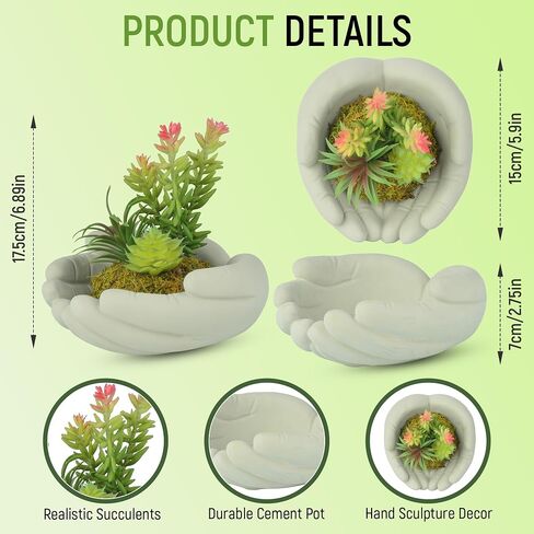 Small Artificial Plants, Mini Succulent Plants with Cute Plant Pot, Artificial Succulents in Pots for Office Desk Decor and Bedroom Kitchen Bathroom Plants Decor (A) in Saudi Arabia