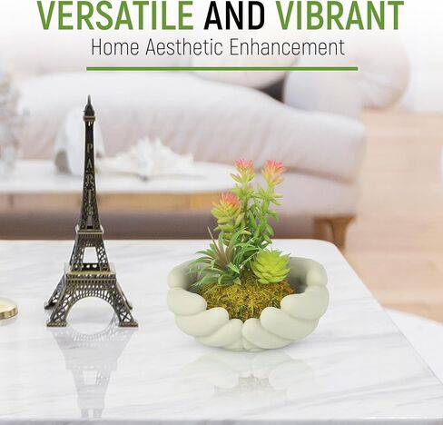 Small Artificial Plants, Mini Succulent Plants with Cute Plant Pot, Artificial Succulents in Pots for Office Desk Decor and Bedroom Kitchen Bathroom Plants Decor (A) in Saudi Arabia