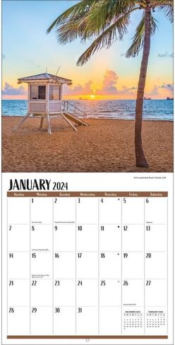 Turner Photographic Beaches Photo Mini Wall Calendar (24998950038) in Saudi Arabia