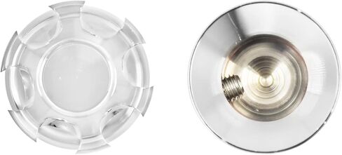 HDBUBALUS Motorcycle Head Bolt Cover Spark Plug Cap King Crown Fit for Harley Sportster Touring Dyna Softail Electra Road Glide Sportster 883 1200 Fatboy(Color:Black&Chrome) in Saudi Arabia