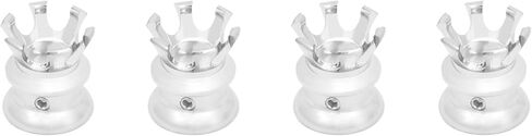 HDBUBALUS Motorcycle Head Bolt Cover Spark Plug Cap King Crown Fit for Harley Sportster Touring Dyna Softail Electra Road Glide Sportster 883 1200 Fatboy(Color:Black&Chrome) in Saudi Arabia