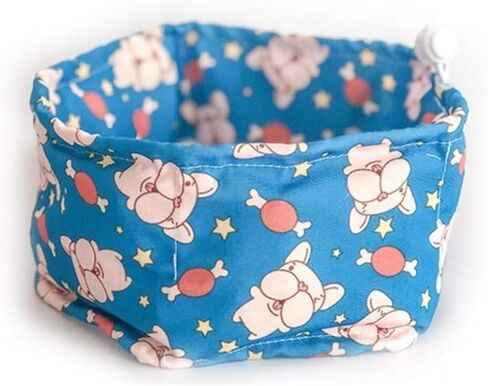 Dog Cooling Bandana, Stock Show Pet Dog Adjustable Ice Chill Out Collar Scarf with 4 Ice Packs for Summer (Blue Bulldog) in Saudi Arabia