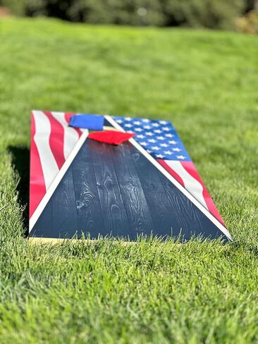 4' x 2' (Regulation Size) Premium Solid Wood Cornhole Board Set - includes 2 Cornhole Board, 8 Bean Bags and 2 Carrying Cases in Saudi Arabia